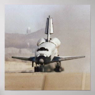宇宙シャトルコロンビア号(STS-1)の着陸 ポスター
