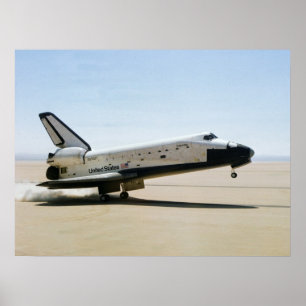 宇宙シャトルコロンビア号(STS-1)の着陸 ポスター