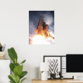 宇宙シャトルコロンビア号(STS-73)の発売 ポスター (ホームオフィス)