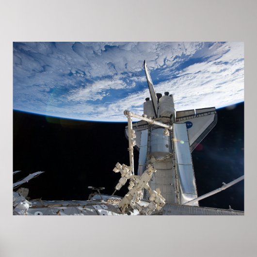 宇宙シャトルディスカバリおよびISS ポスター (正面)