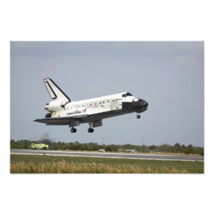 宇宙シャトルディスカバリが着陸に近づく3 フォトプリント           