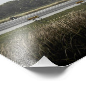 宇宙シャトルディスカバリが着陸に近づく フォトプリント (角)