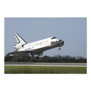 宇宙シャトルディスカバリーが滑走路33 2に着陸 フォトプリント
