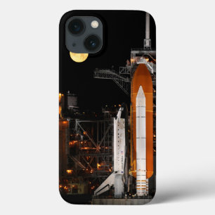 宇宙シャトルディスカバリーと月 iPhone 13ケース