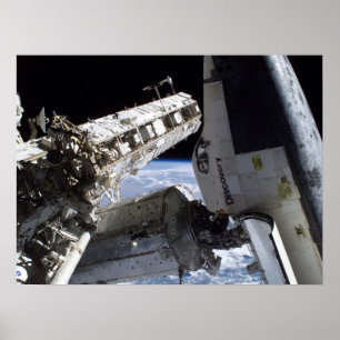 宇宙シャトルディスカバリーとISSのドッキング(STS-114) ポスター