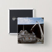 宇宙シャトルディスカバリーのペイロードベイ2 缶バッジ (正面&裏面)