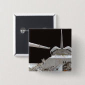 宇宙シャトルディスカバリーのペイロードベイ 缶バッジ (正面&裏面)