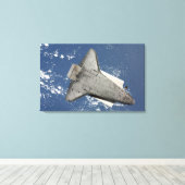 宇宙シャトルディスカバリーの下面2 キャンバスプリント (インサイチュ (ウッドフロア))