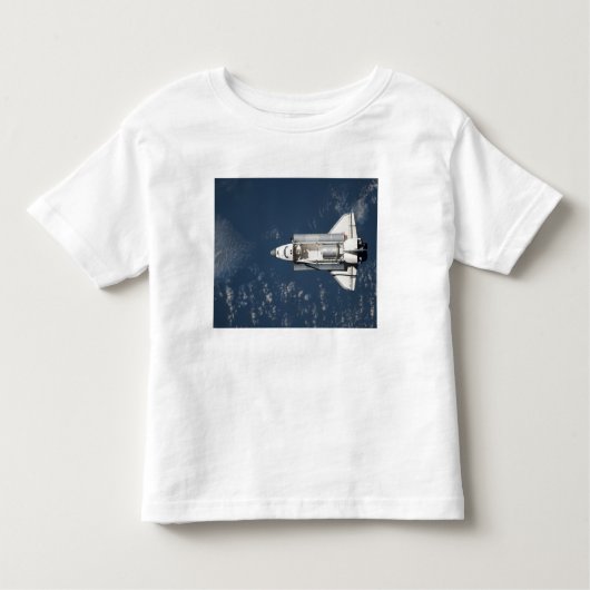 宇宙シャトルディスカバリーの空中表示3 トドラーTシャツ (正面)