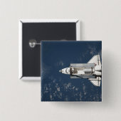 宇宙シャトルディスカバリーの空中表示3 缶バッジ (正面&裏面)