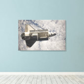 宇宙シャトルディスカバリー7 キャンバスプリント (インサイチュ (ウッドフロア))