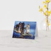 宇宙シャトルノートカード カード (黄色い花)