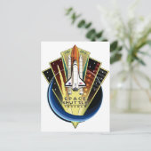 宇宙シャトルプログラム記念パッチ ポストカード (スタンド正面)