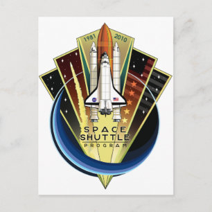 宇宙シャトルプログラム記念パッチ ポストカード