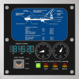 宇宙シャトルメインパネル ポスター