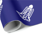 宇宙シャトルラッピング紙 ラッピングペーパー (ロールコーナー)