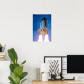 宇宙シャトルリフトで宇宙ポスターに乗り出す ポスター (ホームオフィス)