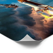 宇宙シャトルリフトで宇宙ポスターに入る ポスター (角)