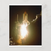 宇宙シャトルリフトオフ ポストカード (正面)