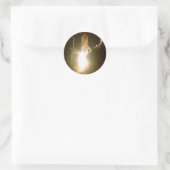 宇宙シャトルリフトオフ ラウンドシール (バッグ)