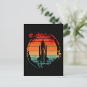 宇宙シャトルヴィンテージ ポストカード (スタンド正面)