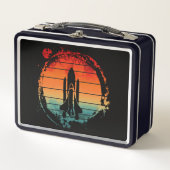 宇宙シャトルヴィンテージ メタルランチボックス (正面)