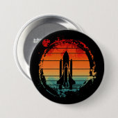 宇宙シャトルヴィンテージ 缶バッジ (正面&裏面)