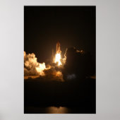 宇宙シャトル地球軌道宇宙飛行機夜 ポスター (正面)
