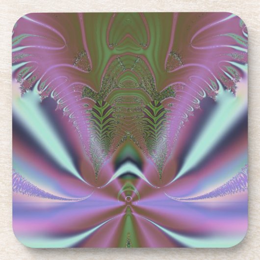 宇宙シャトル打ち上げ抽象芸術 コースター (正面)