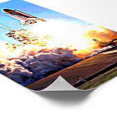 宇宙シャトル発射 ポスター (角)