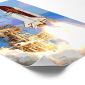 宇宙シャトル発射 ポスター (角)