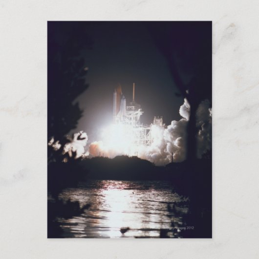 宇宙シャトル発射 ポストカード (正面)
