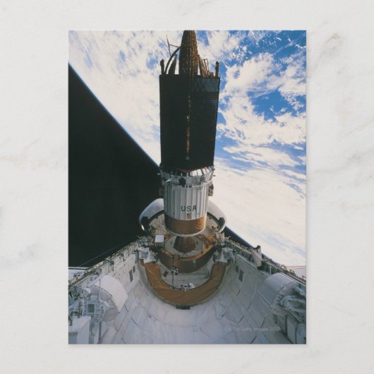 宇宙シャトル開放衛星 ポストカード (正面)