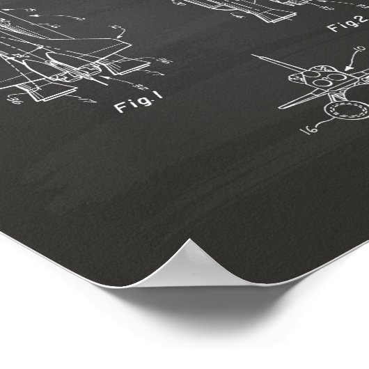 宇宙シャトル1975特許技術 – シャルボード ポスター (角)