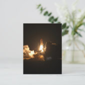 宇宙シャトル 夜間打ち上げ ポスター ポストカード (スタンド正面)