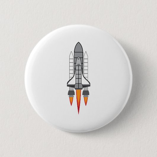 宇宙シャトル 缶バッジ (正面)