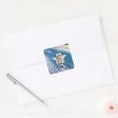 宇宙シャトル（軌道上） スクエアシール (封筒)