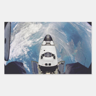 宇宙シャトル 長方形シール