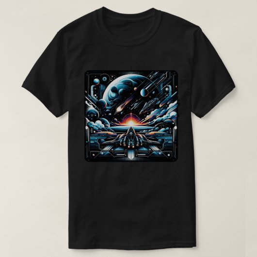 宇宙シャトル Tシャツ (デザイン正面)