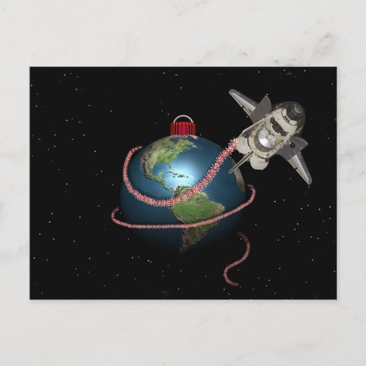 宇宙シャトルSTSサンタクリスマス シーズンポストカード (正面)