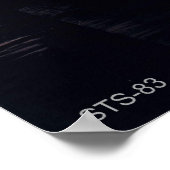 宇宙シャトルSTS-83のシルエット ポスター (角)