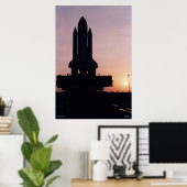 宇宙シャトルSTS-83のシルエット ポスター (ホームオフィス)