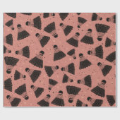 宇宙シュトルコックほこりっぽいピンクラップ紙 ラッピングペーパー (フラット)