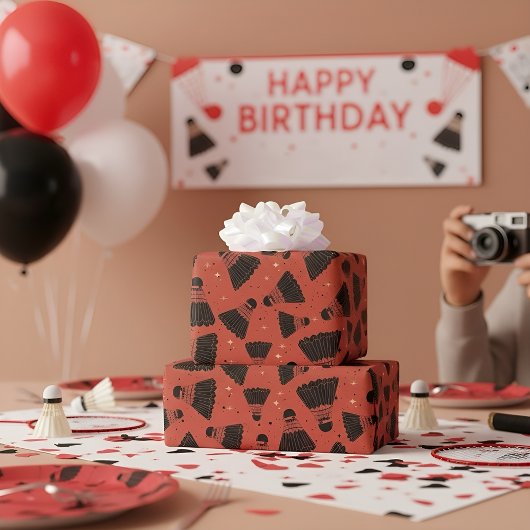 宇宙シュトルコックレッドラッピング紙 ラッピングペーパー