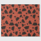 宇宙シュトルコックレッドラッピング紙 ラッピングペーパー (フラット)