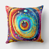 宇宙シンプルにエレガントおける可愛い惑星 クッション (裏面)