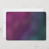 宇宙シンプル銀河系誕生日手描き招待状 招待状 (裏面)