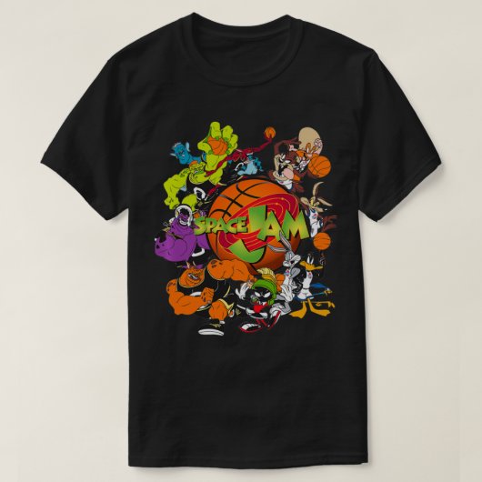 宇宙ジャムモンスターズ&チューンスクワッドプルオーバー Tシャツ (デザイン正面)