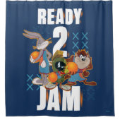 宇宙ジャム:新しいレガシー™ |レディ2ジャム シャワーカーテン (正面)