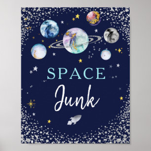 宇宙ジャンク宇宙銀河系誕生日パーティポスター ポスター